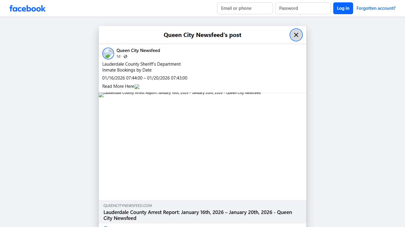 Lauderdale County Sheriff’s... - Queen City Newsfeed | Facebook